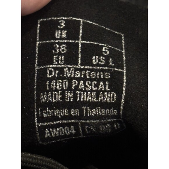 Dr Martens 1460 Pascal 8 Eye Snake Metallic Boots Women’s Size 5 - Picture 7 of 7